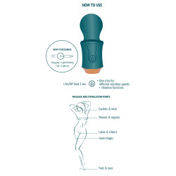 Xocoon Mini Wand Traveller Wand 10.5cm Vert